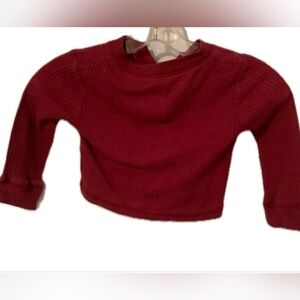 🟥3/15$ Kids Long Sleeve Red Tee